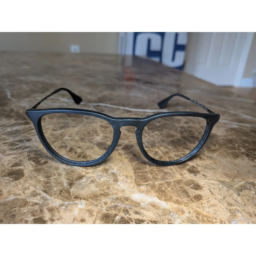 Ray-Ban RB 4171 ERIKA 622/8g Women's Black Round Sunglasses 54-18 145